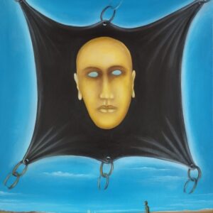 A mesmerizing contemporary surrealist painting by Valeriu Cazacevschi, featuring dreamlike imagery and rich textures, exemplifying modern European fine art.