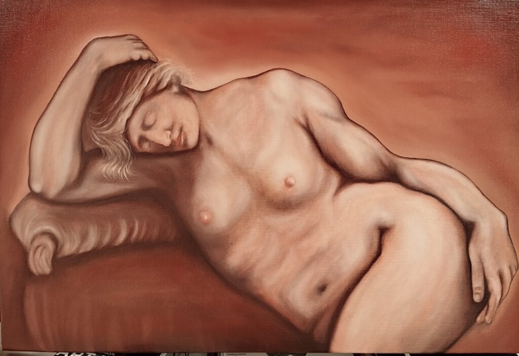 A mesmerizing contemporary surrealist painting by Valeriu Cazacevschi, featuring dreamlike imagery and rich textures, exemplifying modern European fine art.
