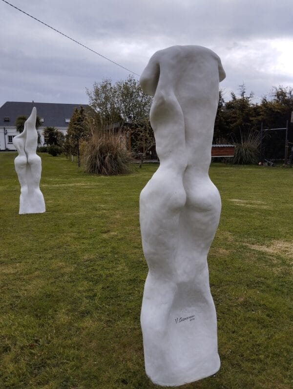 feminine reverie 1 semi-abstract sculpture by valeriu cazacevschi