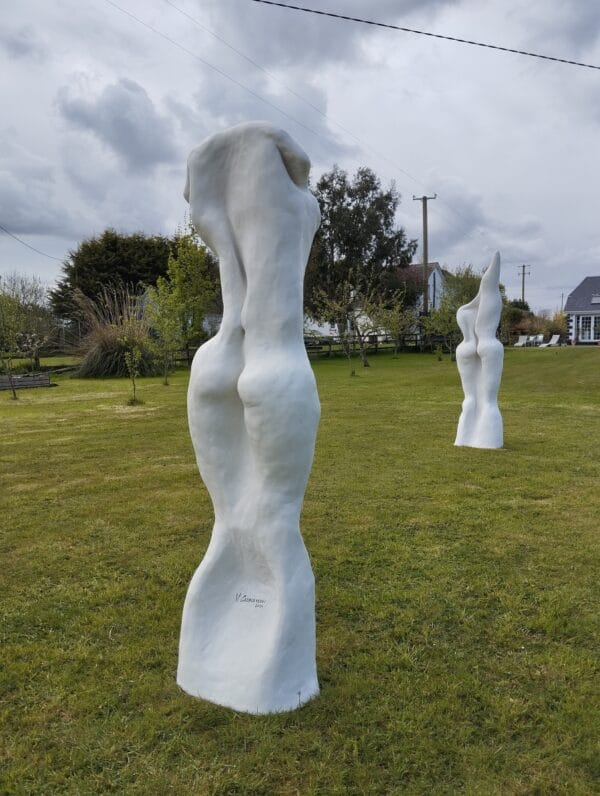 feminine reverie 1 semi-abstract sculpture by valeriu cazacevschi